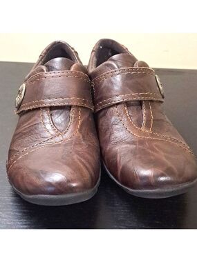 Clarks Women's Artizan Kessa Leather Shoes Brown Size 5
